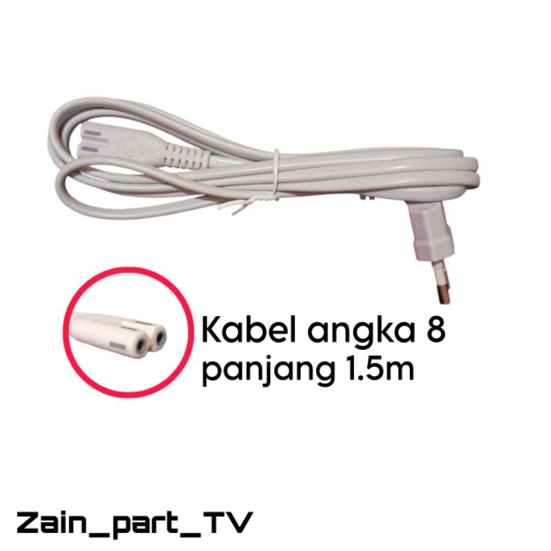 Kabel AC angka 8 / kabel charger angka 8 / kabel power angka 8 / kabel angka 8
