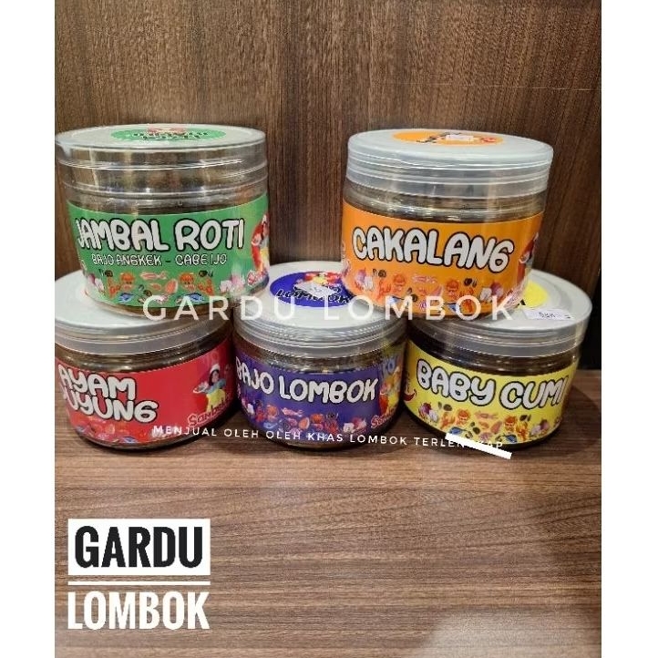 

Aneka Sambal Khas Lombok NTB 250 gr sambal bajo/cakalang/ayam puyung/bajo angkek cabe ijo/beby cumi