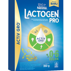 

Nestle LACTOGEN PRO 0-6 Bulan ACTiVGRO Susu Formula Original 350gr