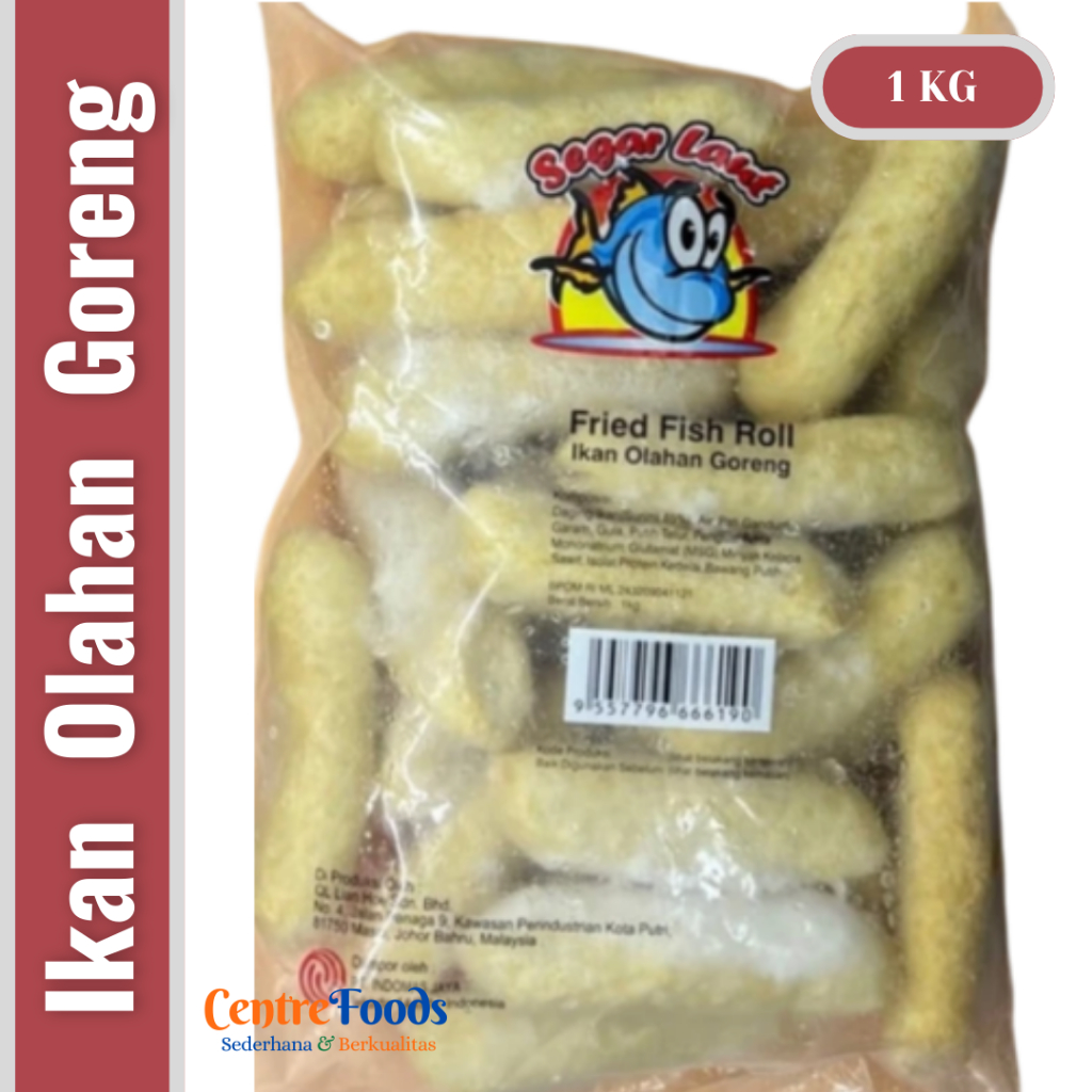 

Ikan Olahan Goreng - Fried Fish Roll SEGAR LAUT | 1.000gr [ Harga Per BKS ]