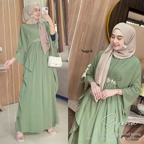 Kaftan Wanita Terbaru 2025 Kekinian Dress Polos Hitam Remaja