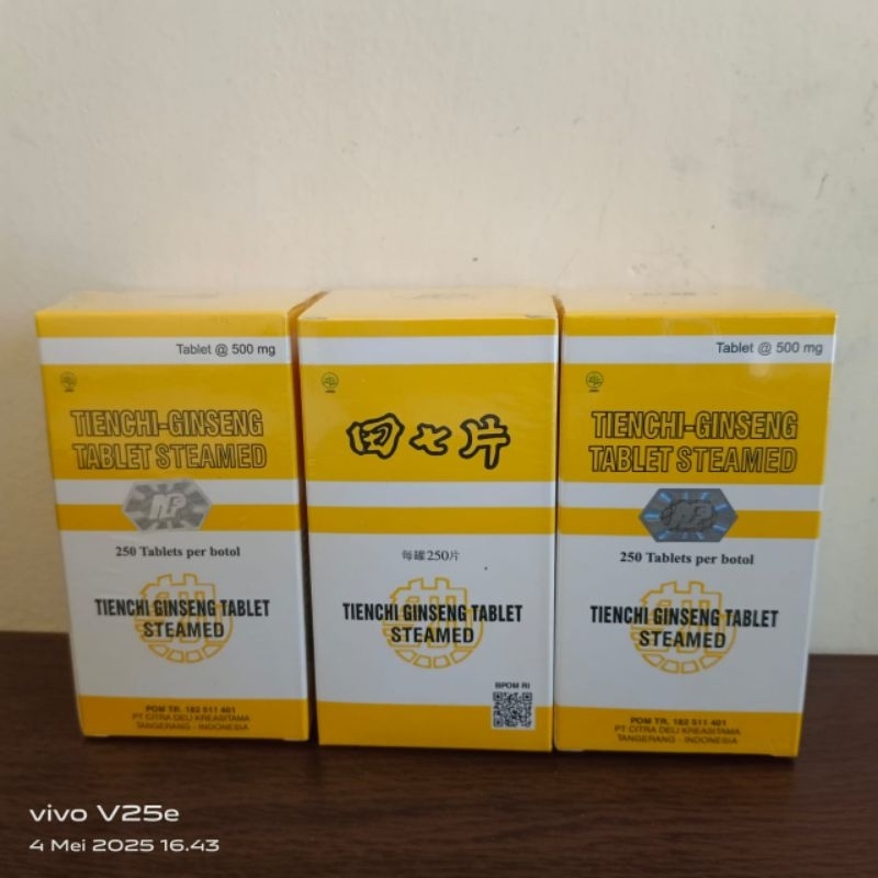 Nan Feng Tienchi  Ginseng Tablet steamed obat Tinggi Badan Anak 250 Tablet Herbal Alami , HARGA TERC