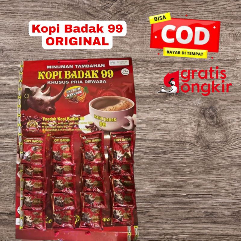 

Kopi Badak 99 original isi 20 pcs / kopi stamina badak 99