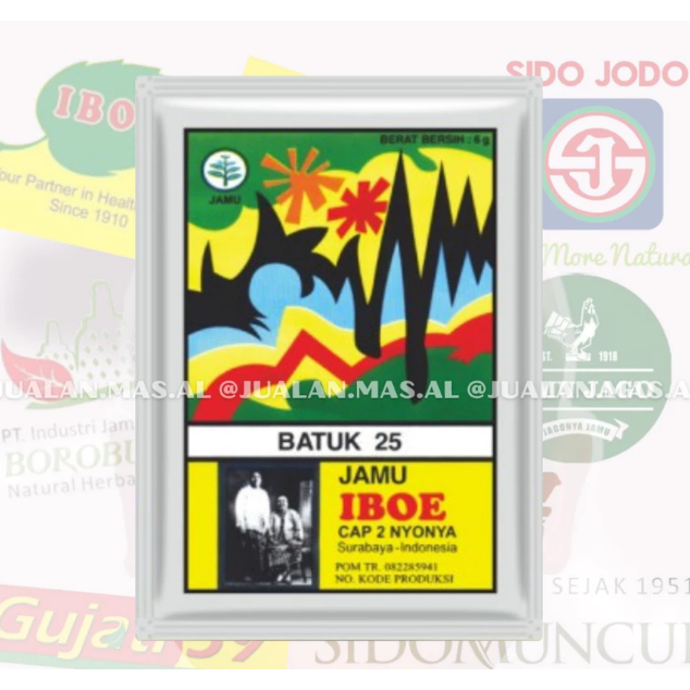 

IBOE - JAMU BATUK ( ISI 10 SACHET ) / Membantu meredakan gejala masuk angin