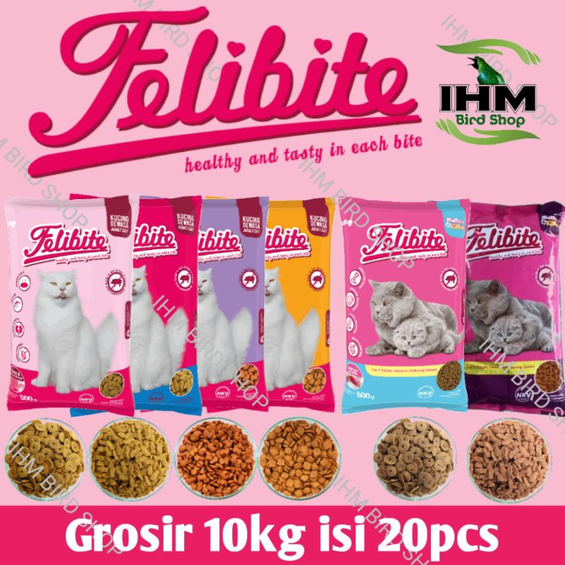 IHM - Felibite 10 kg Harga Grosir Felibite Fresh Pack 500gr x 20pcs Makanan Kucing Cat Food Dry/Paka