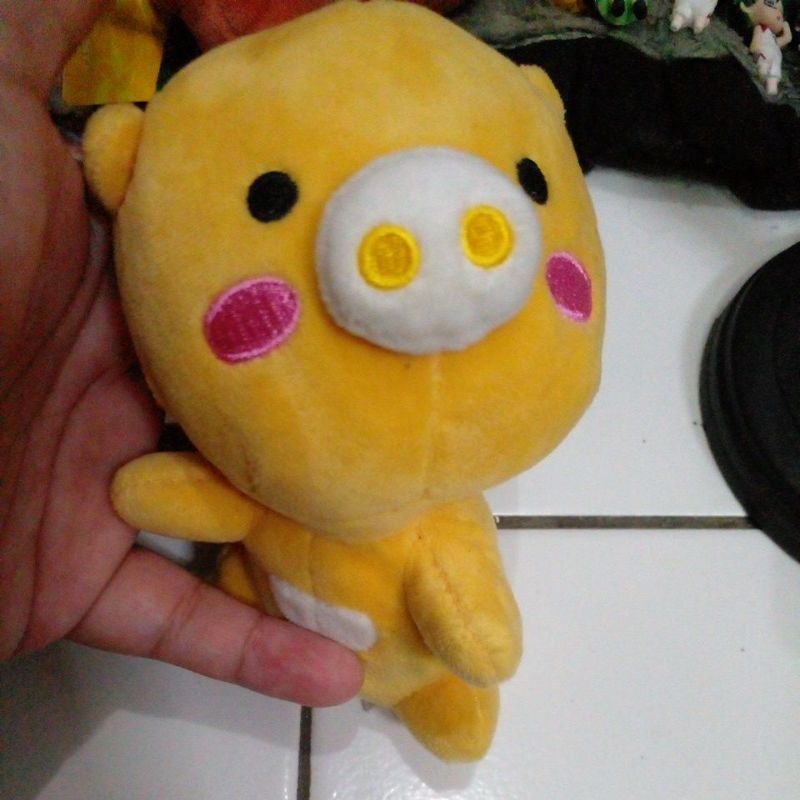 Boneka Magnet / Gantungan Kunci Boneka/ Ganci Boneka Magnet Babi/ Keychain Plush Magnet Pig