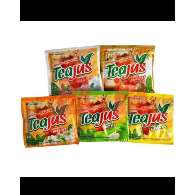 

3renceng×10pcs Tea Jus Gula Batu,Madu,Lemon,Apel & Melati