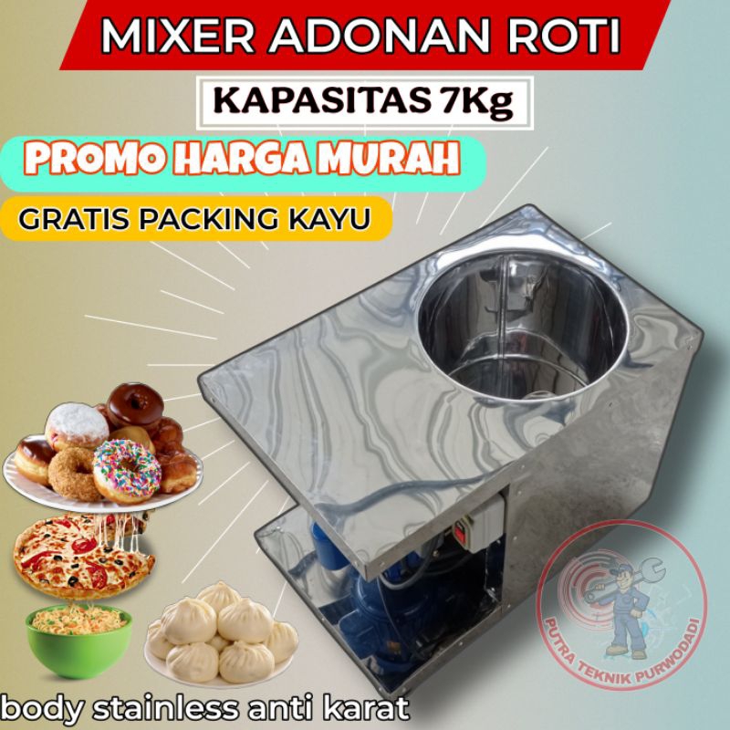 MIXER ADONAN ROTI DONAT, ADONAN PIZZA BAKPAO CAKWE , MIXER LISTRIK PENGADUK TEPUNG ADONAN KUE , MIXE