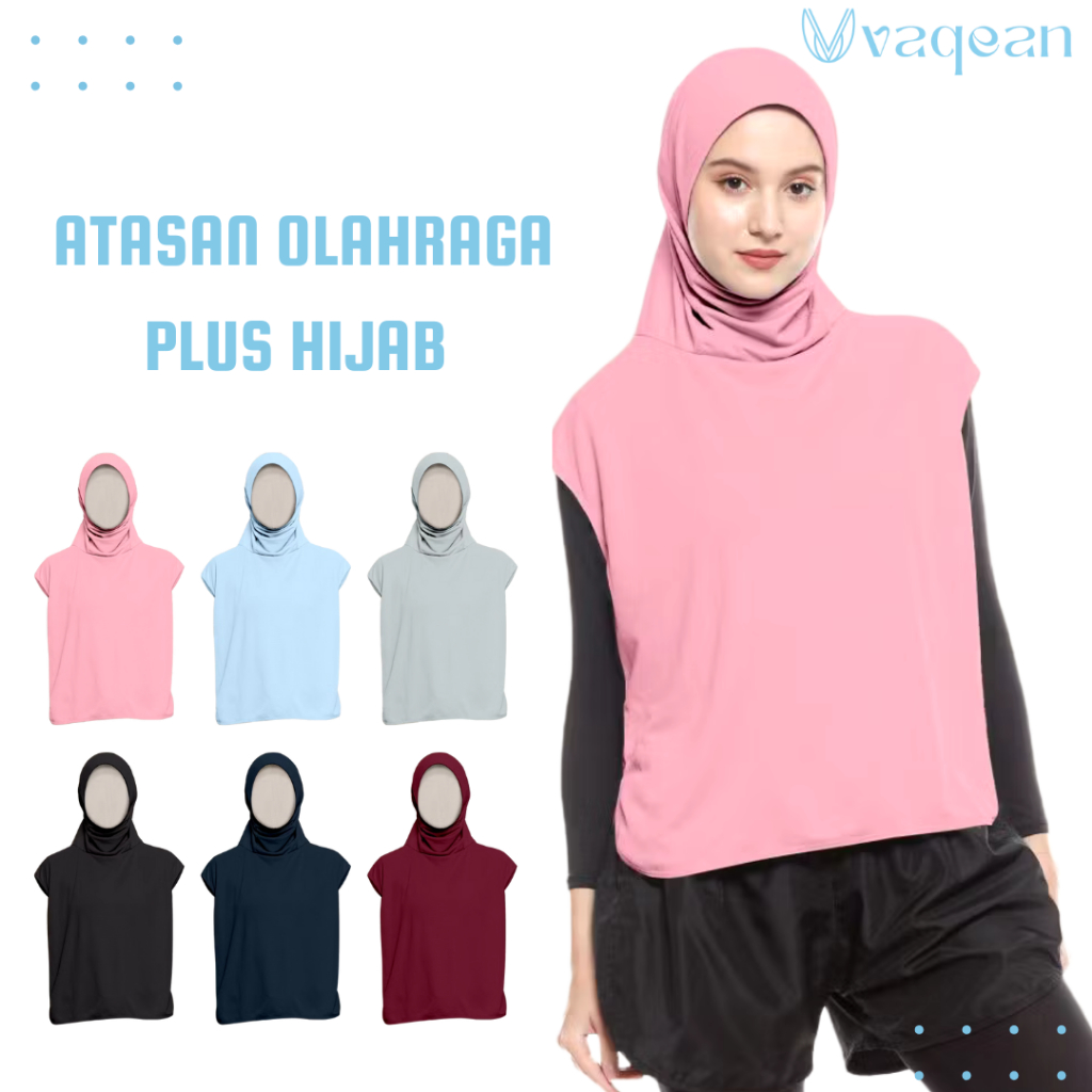 Vaqean - Baju Olahraga Wanita Outer Olahraga Wanita Hijab