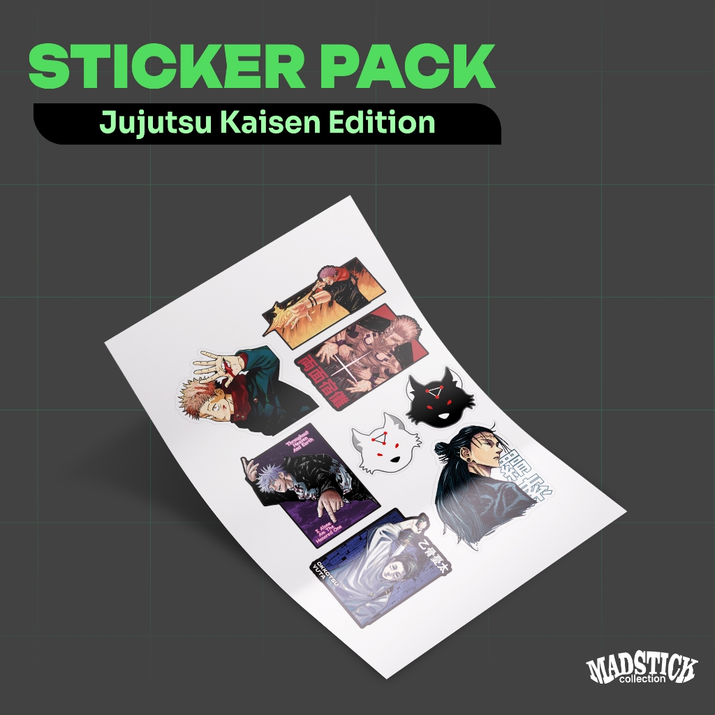 

STICKER PACK JUJUTSU KAISEN / STICKER ANIME / STICKER AESTHETIC / STIKER HP