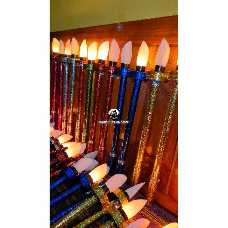 iDk90 Obor elektrik pawai / obor elektrik charger / obor elektrik takbir keliling / obor elektrik