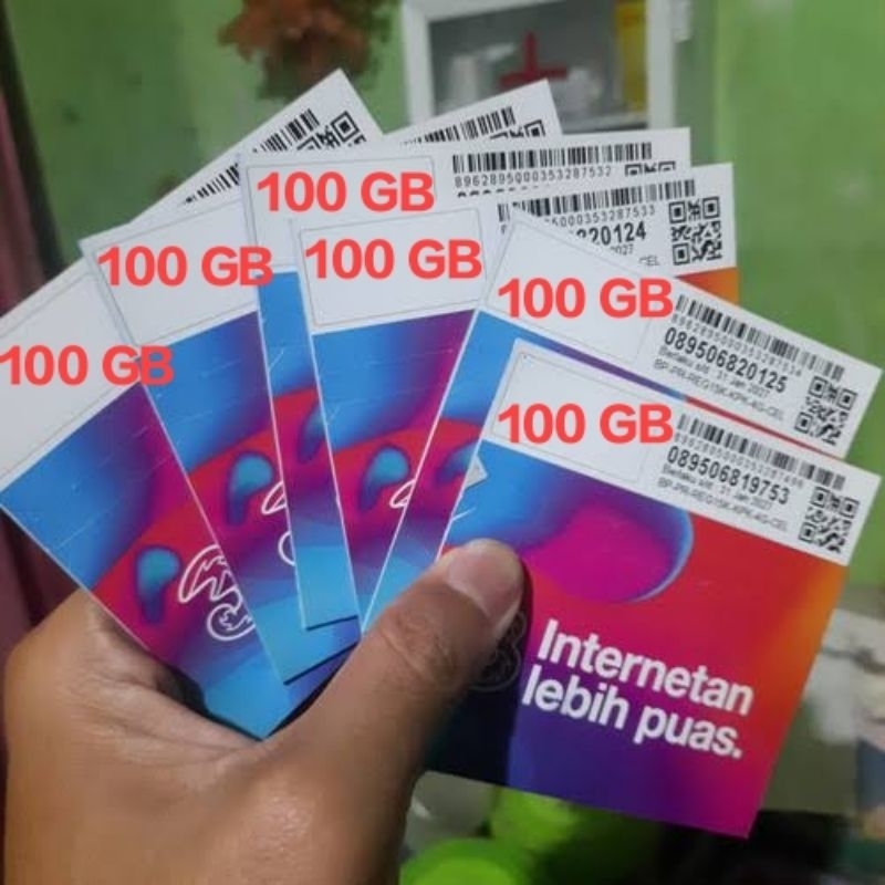 Perdana Tri 100Gb On, Kouta 30Hari