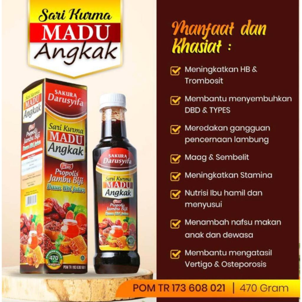 

Sari Kurma Madu Angkak Darusyifa Propolis Jambu Biji Daun Ubi Jalar | Madu Angkak Darusyifa | Madu untuk DBD dan Typus Darusyifa