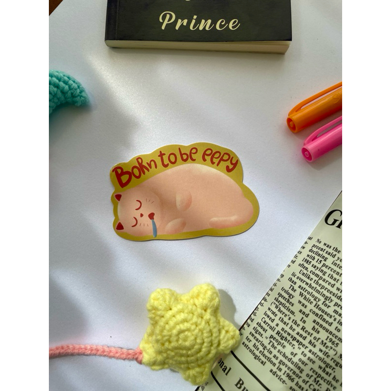 

Diecut Sticker Born To Be Eepy