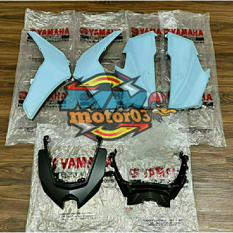 PAKET BODY DEPAN SET NMAX NEO BIRU DULL BLUE ORIGINAL YGP GENUINE PARTS