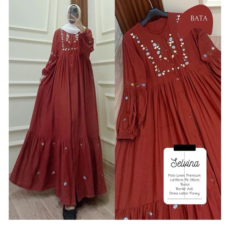Dress wanita muslimah Baju Muslim Wanita Muslimah/Gamis Wanita Muslimah