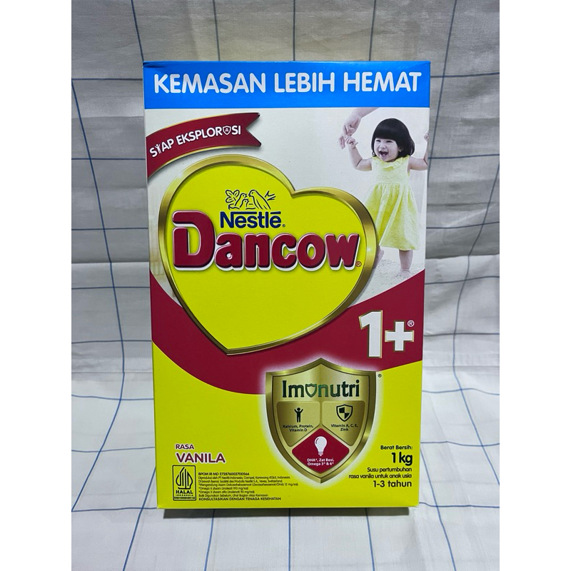 

Nestle Dancow 1+ Susu Pertumbuhan Rasa Vanila 1-3 Tahun Box 1KG