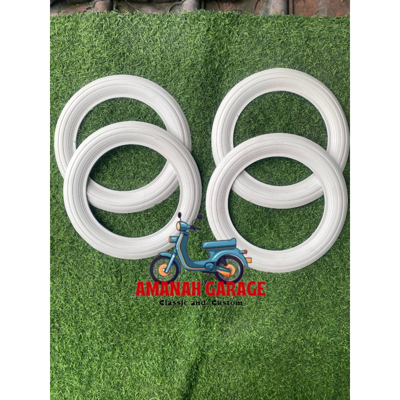 Lisban list ban mobil ring whitewall mobil depan ring 14 belakang ring 15 merk atlas isi 4