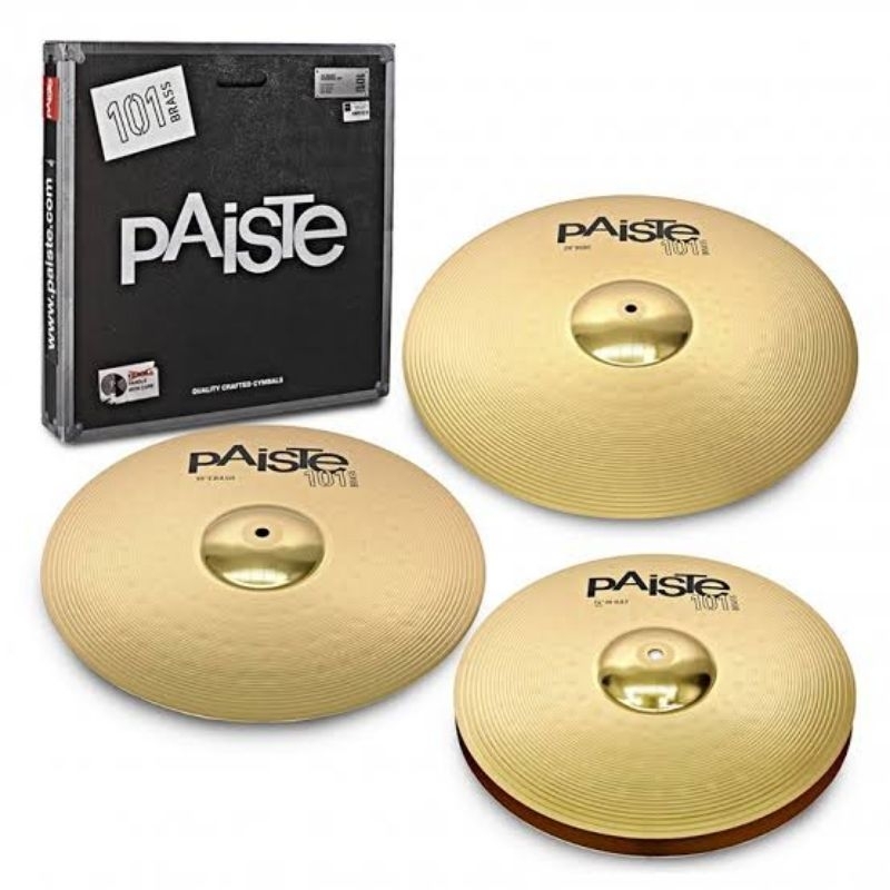 CYMBAL SETT PAISTE 101 CYMBAL 1 SET PAISTE 101 BRASH HIHAT CRASH RIDE