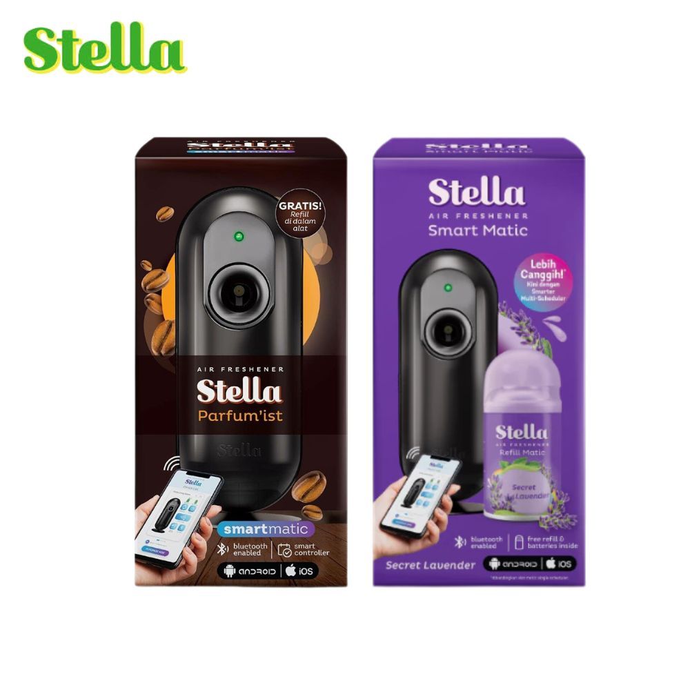 Smart Stella Matic Box Set Coffe / Lavender - Pengharum Pewangi Ruangan Otomatis