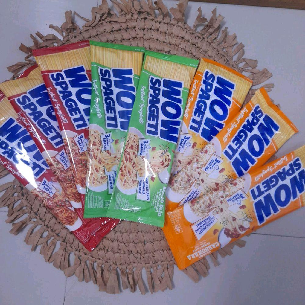 

Wow Spagetti paket 8 pcs Aglio Olio, Carbonara, Bolognese. Noodle spageti Wow