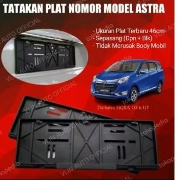 Tatakan / Dudukan Plat Nomor Mobil Daihatsu SIGRA