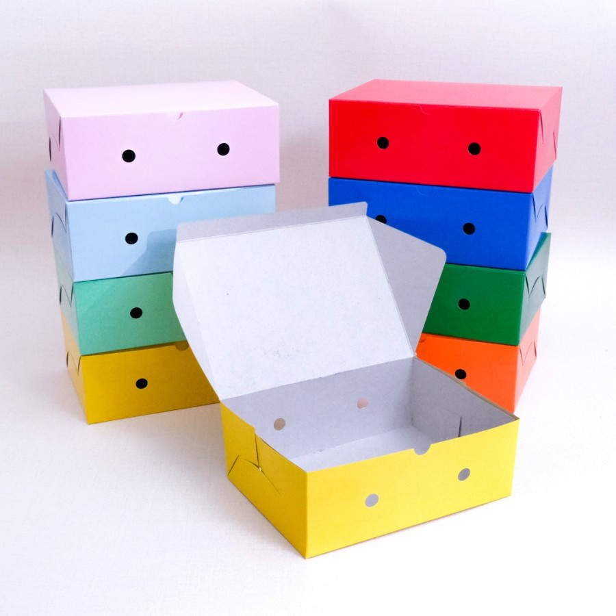 

Box Cake Jajan Kotak Polos Dus Snack Box 20x15 Kotak Kue Roti Polos Warna Catering Selamat Makan