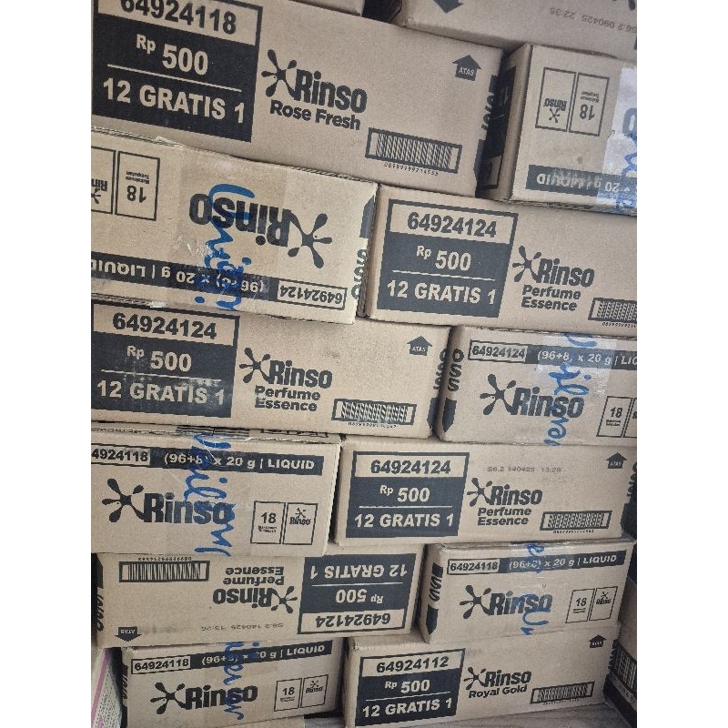 Paket Usaha Rumahan 1 Dus Rinso Cair isi 104 Sachet Sepsial Promo 12+1