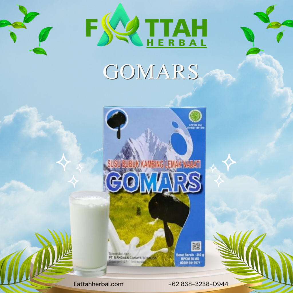 

Gomars 200 gr Susu Kambing Etawa Bubuk Putih Rasa Original Vanila baik untuk kesehatan dan paru paru