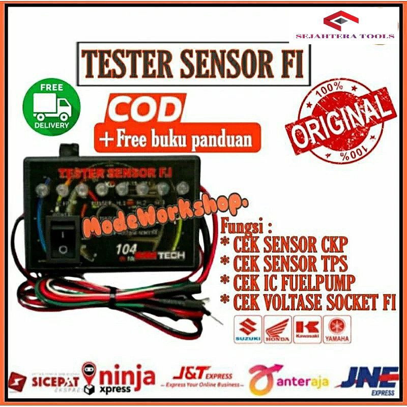 Multitester tester sensor fi alat cek sensor ckp ic FUELPUMP tps injektor isc