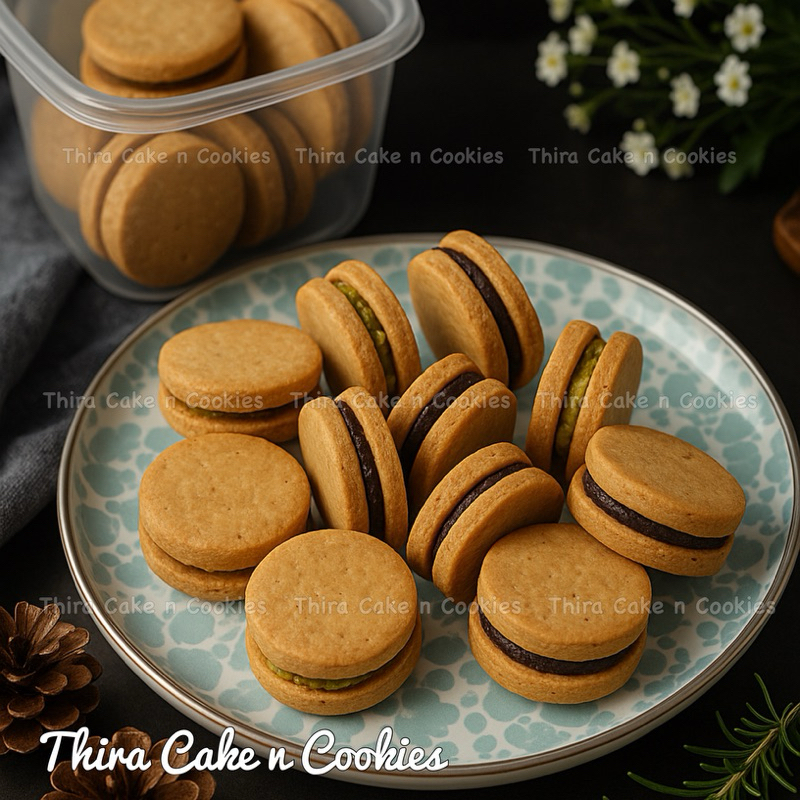 

gluten free egg free coconut sugar mini sandwich cookies kukis cemilan snack
