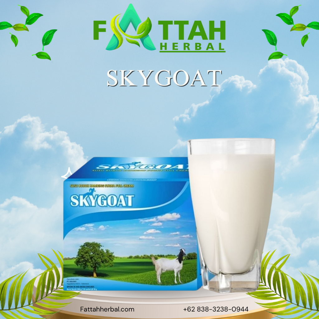 

SKYGOAT/SKY GOAT SUSU KAMBING ETAWA BUBUK FULL CREAM ORIGINAL, 1box isi 10 sachet