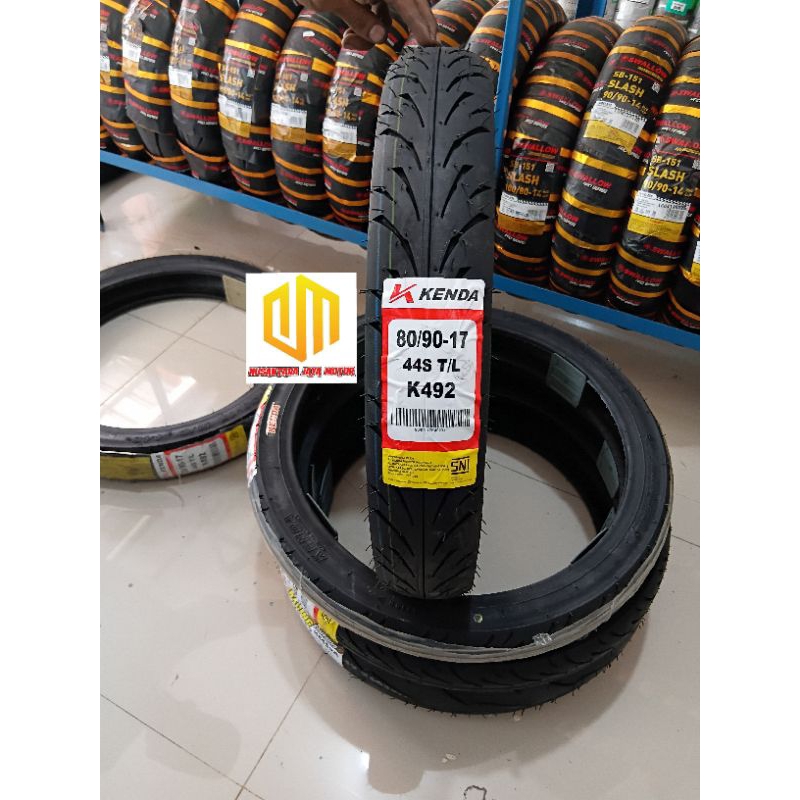 (FREE PENTIL) BAN KENDA K492 80/90-17 TUBLESS