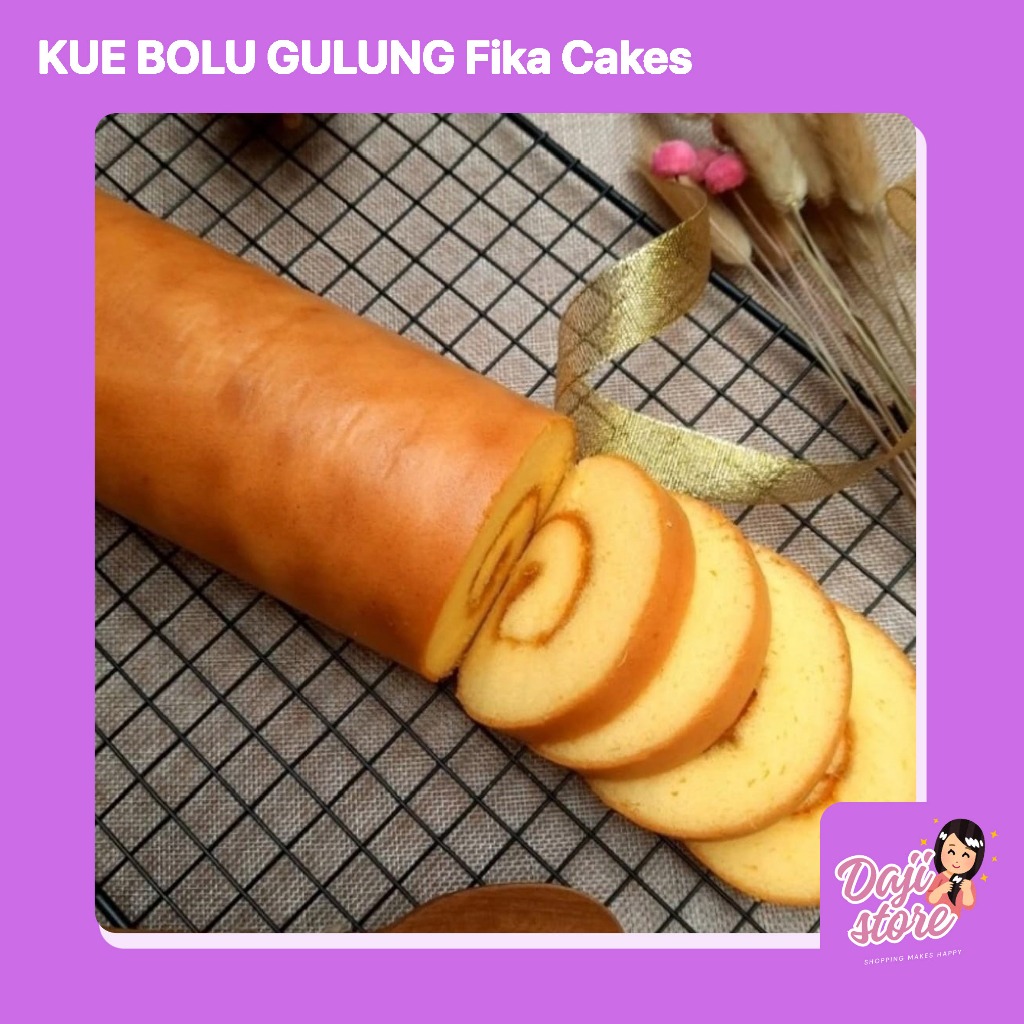 

KUE BOLU GULUNG ORIGINAL SELAI STRAWBERRY HALAL - Fika Cakes