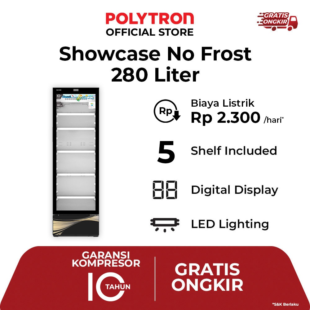 POLYTRON Showcase 280 Liter SCN 288