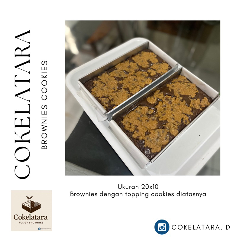 

Fudgy Brownies cookies ukuran 20x10
