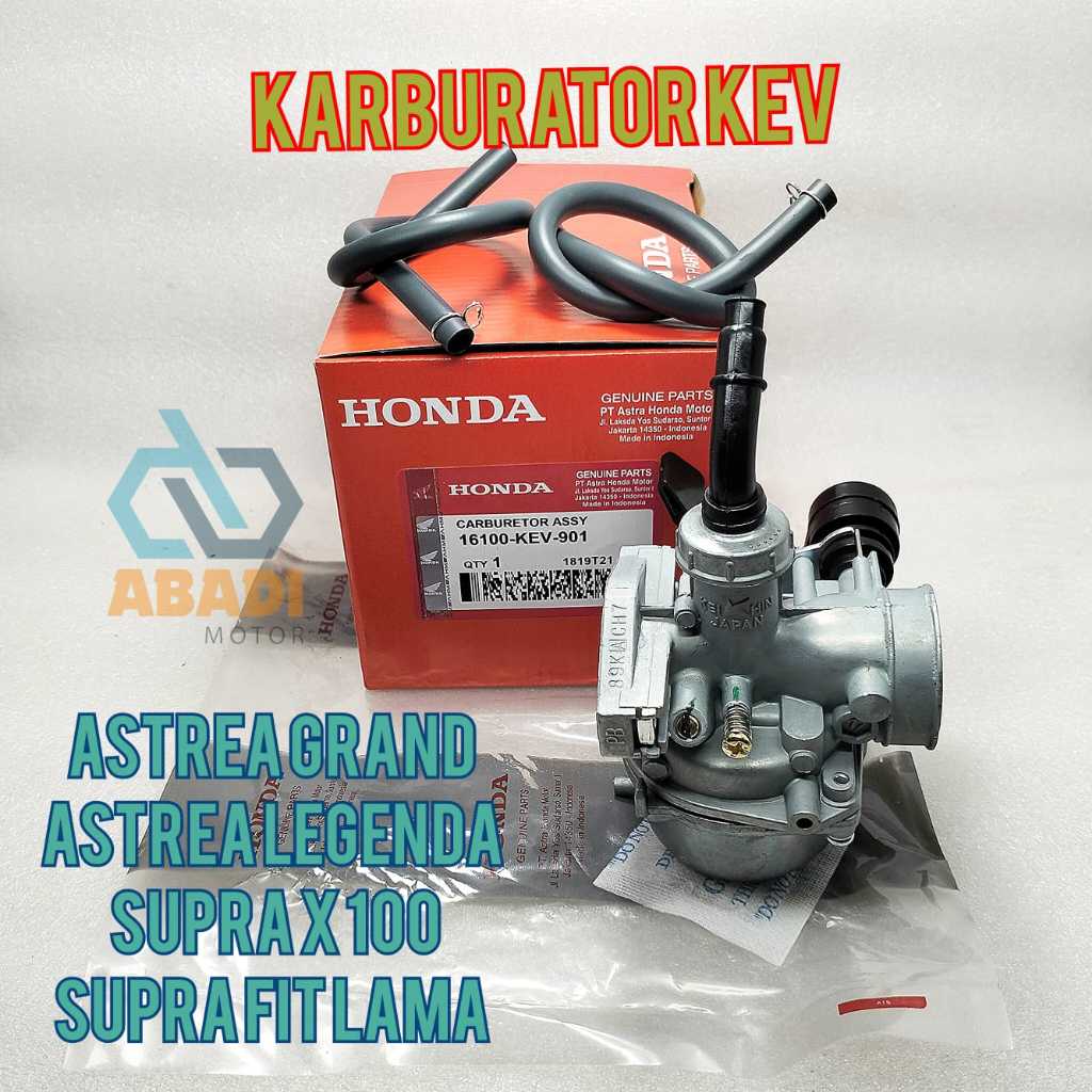 Karburator Carbu Ori Honda KEV Astrea Grand Supra X 100 Legenda Supra Fit Lama Carburator Karbu Orig