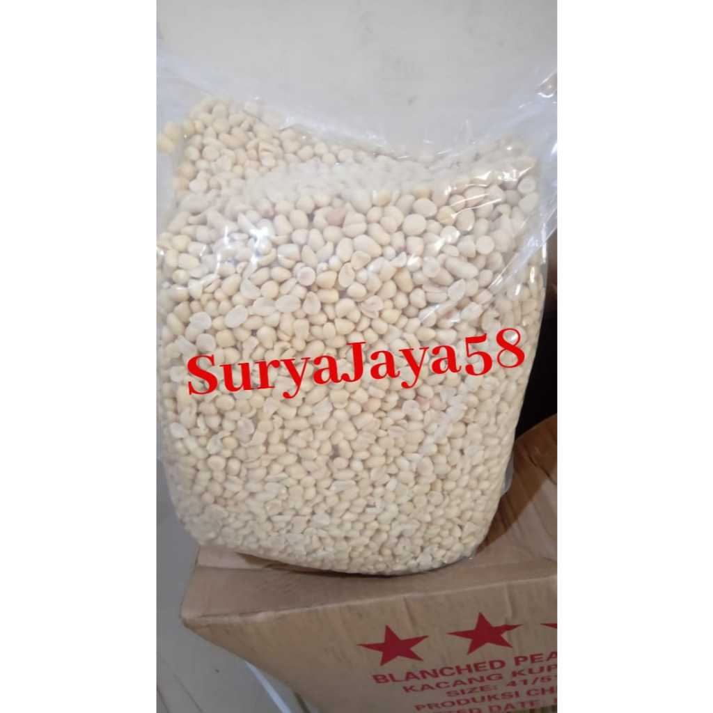 

kacang tanah kupas mentah | Kacang Tanah Kupas Grade import (1dus isi 25kg)