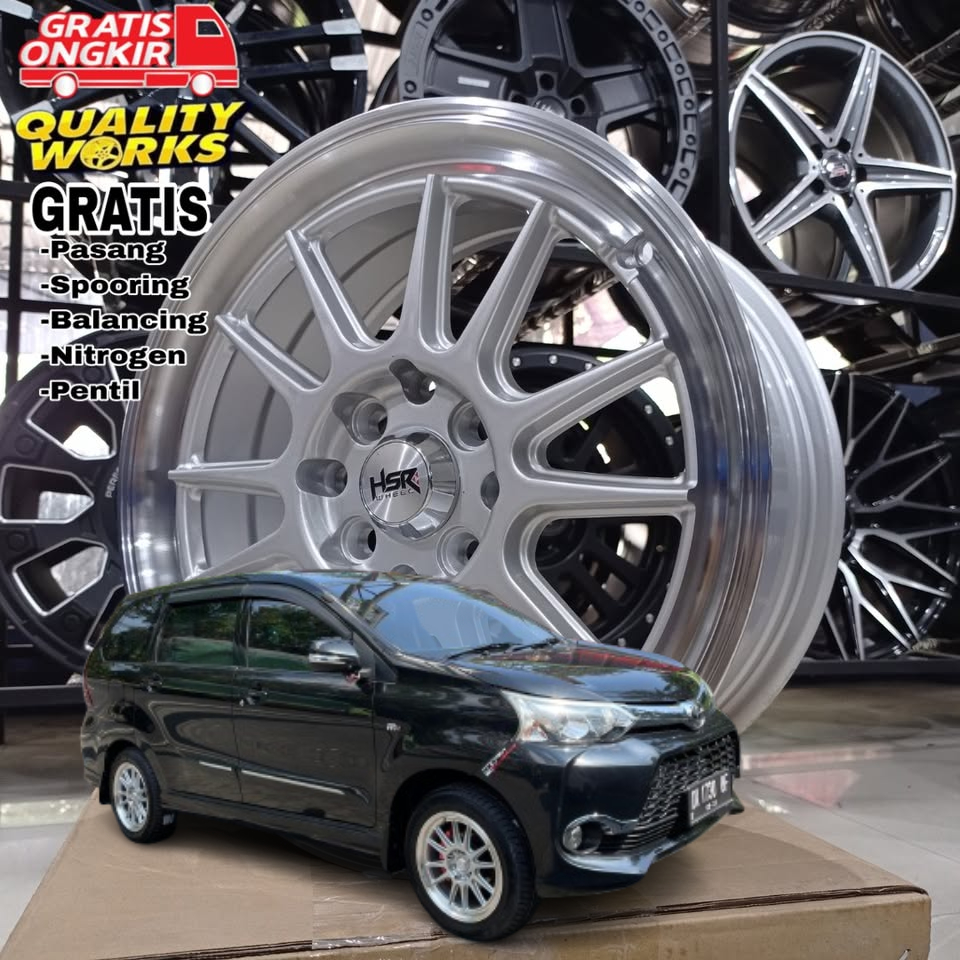 Velg Mobil Avanza, Xenia, Ring 16 Lebar 7 Rata, Velg Racing Hsr Wheel Ende