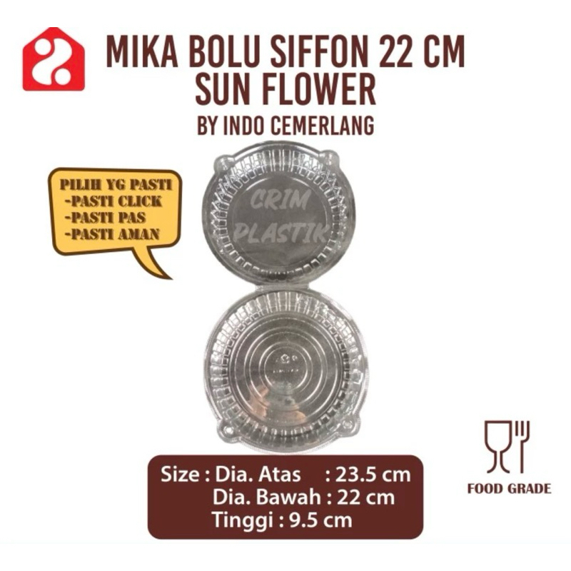 (5pcs) Mika Bolu Siffon D.22 cm