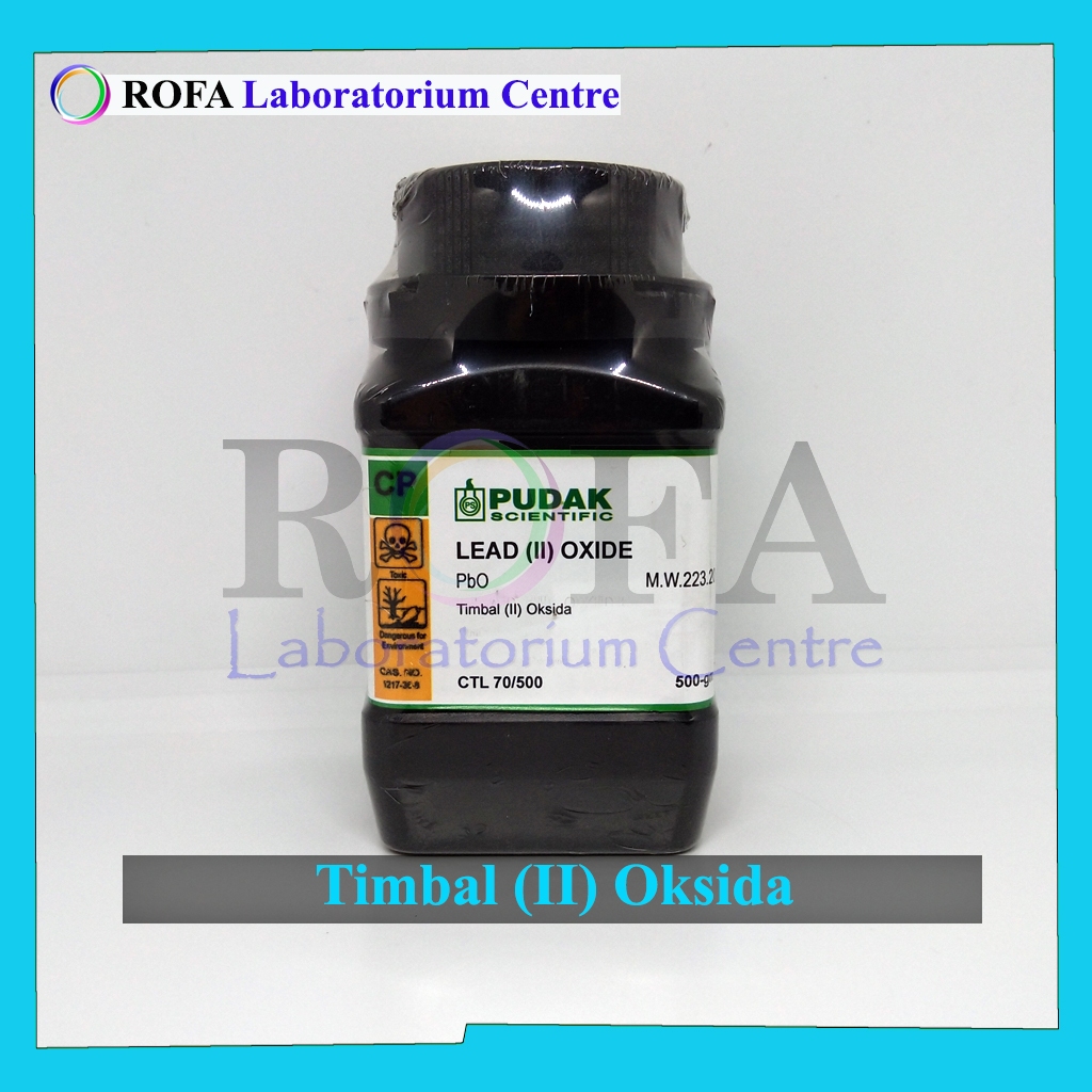 Timbal (II) Oksida / Lead(II) Oxide / PbO 500 Gram