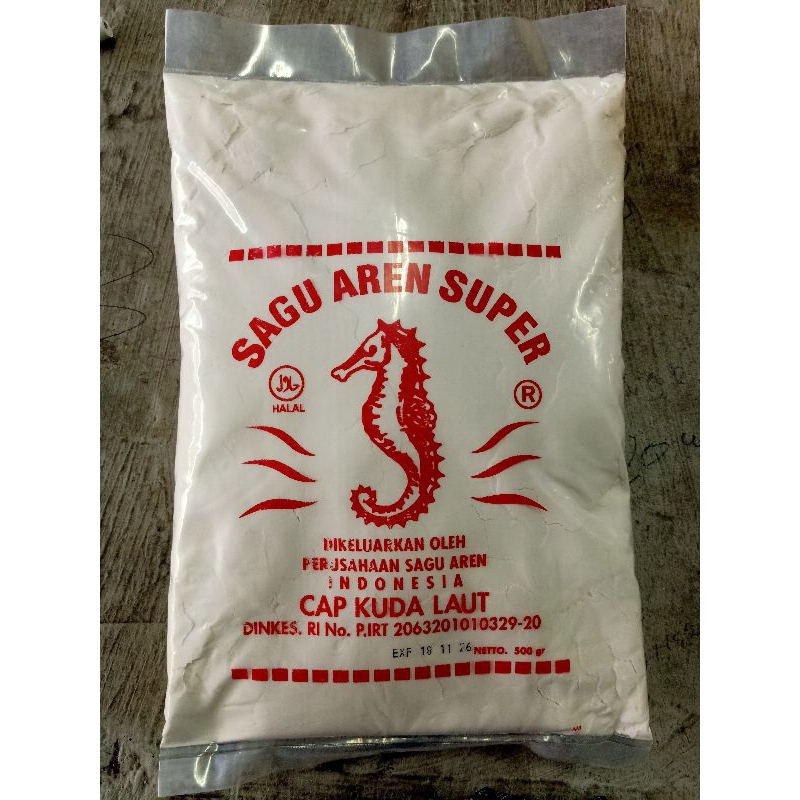 

Sagu Aren Cap Kuda Laut Kemasan 590 Gr / 1 Pcs