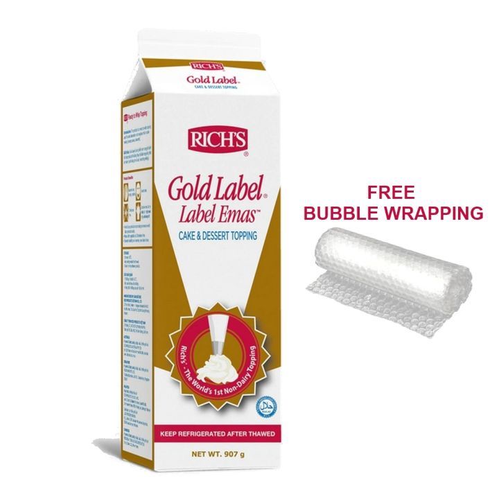 

Richs Gold Label Non Dairy Whip Cream 907g