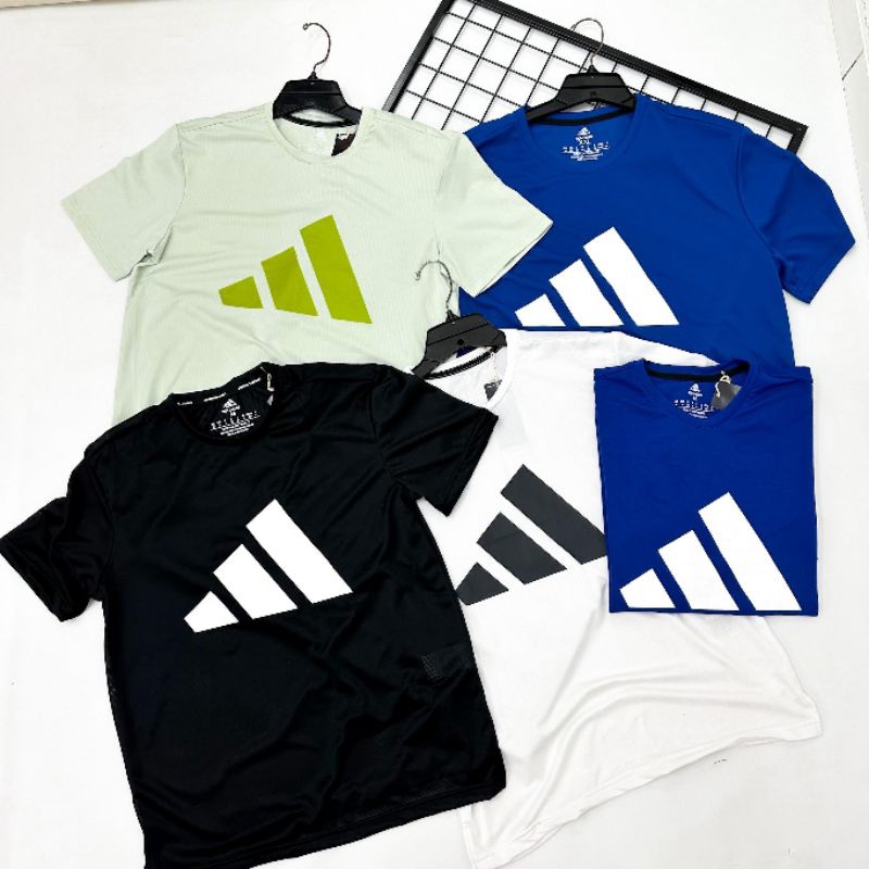 Kaos Adidas Big Logo Sport Running Bahan DryFit