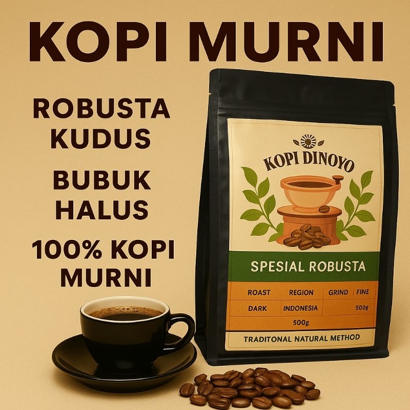 

Kopi Robusta Kudus 100% Kopi Murni 250gram