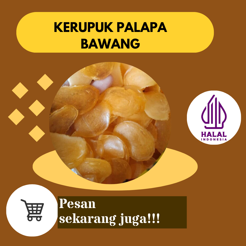 

Kerupuk bawang palapa Krupuk bawang enak dan renyah