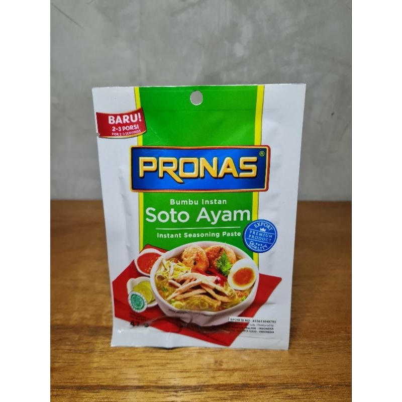 

Pronas Bumbu Instan Soto Basah 1pcs