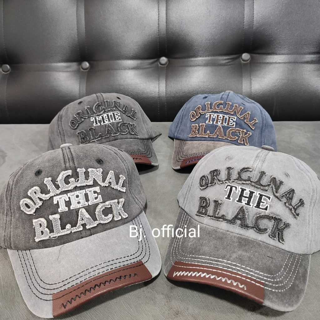 TOPI BORDIR "ORIGINAL THE BLACK" ORGINAL IMPORT