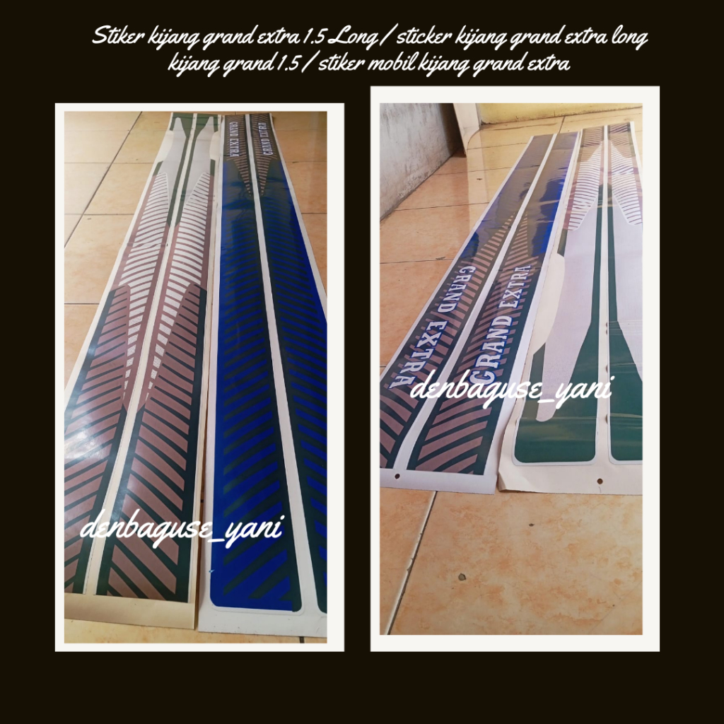 Stiker kijang grand extra 1.5 Long / sticker kijang grand extra long kijang grand 1.5