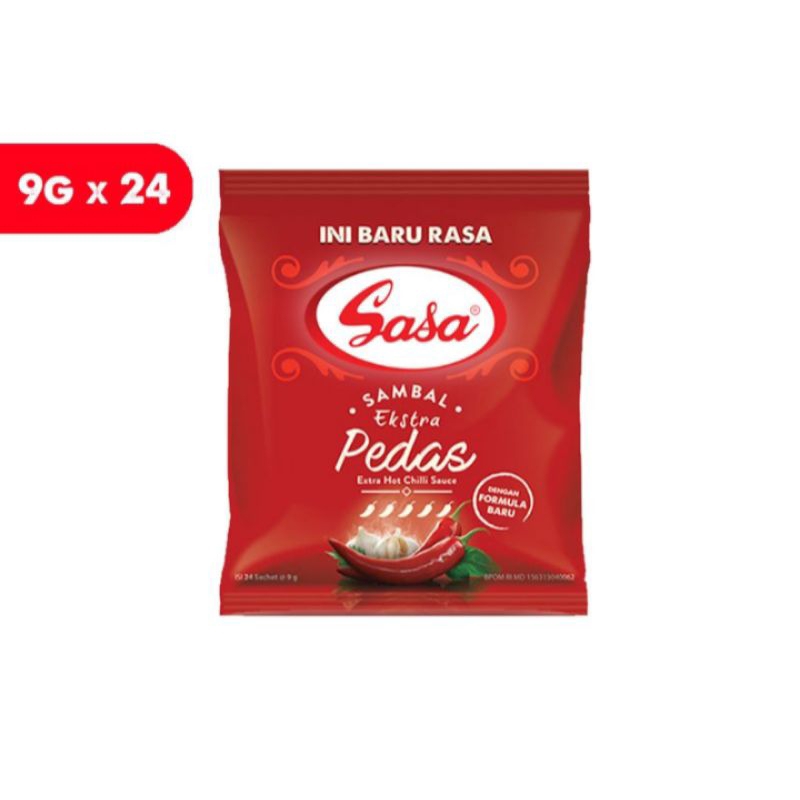 

Sasa Saus Sambal Ekstra Pedas Sachet 24 pcs